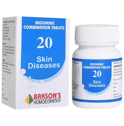 Bakson's Homeopathy Biocombination 20 Tablet - Classic Derma