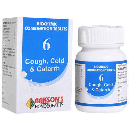 Bakson's Homeopathy Biocombination 6 Tablet - Classic Derma