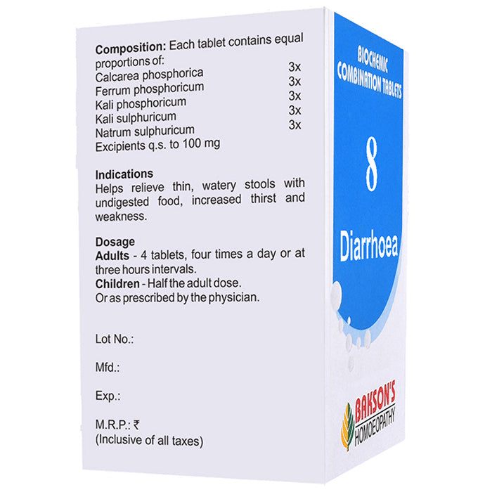 Bakson's Homeopathy Biocombination 8 Tablet
