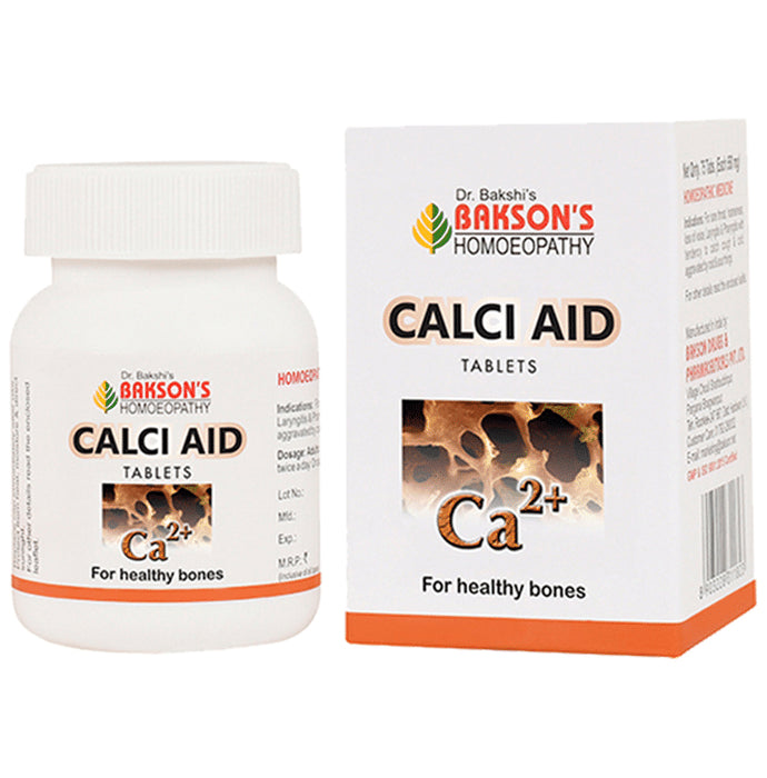 Bakson's Homeopathy Calci Aid Tablet - Classic Derma
