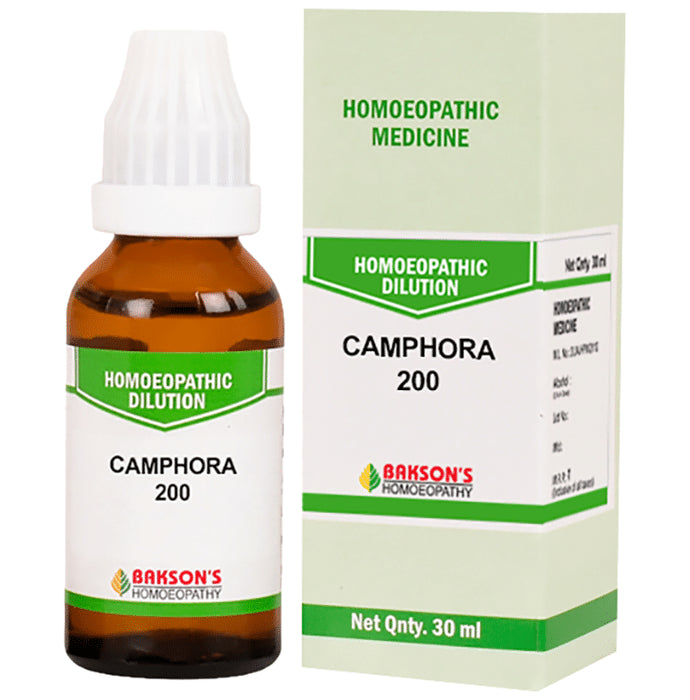 Bakson's Homeopathy Camphora Dilution 200 - Classic Derma