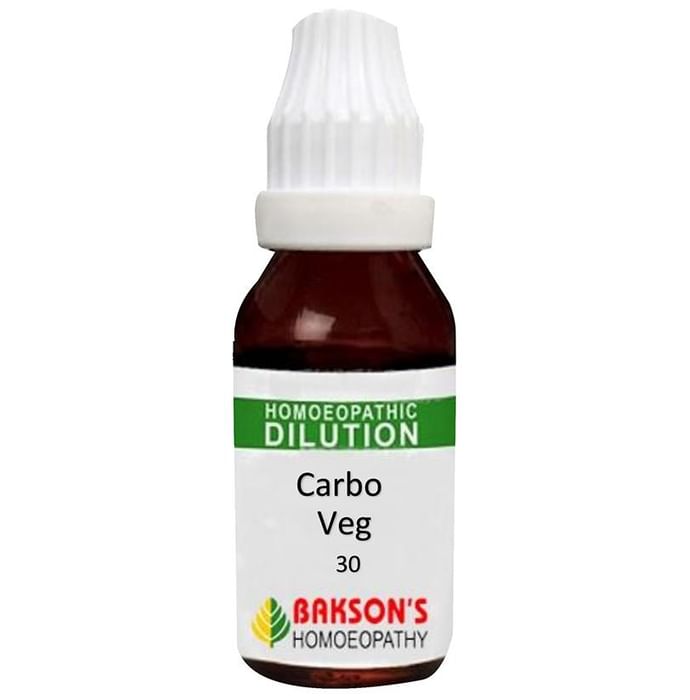 Bakson's Homeopathy Carbo Veg Dilution 30 CH - Classic Derma