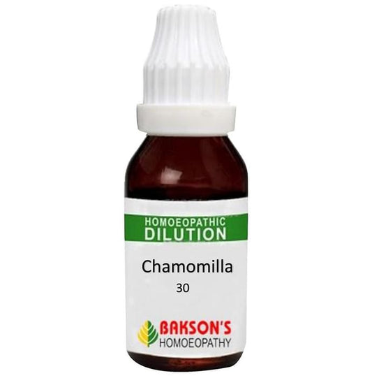 Bakson's Homeopathy Chamomilla Dilution 30 CH - Classic Derma