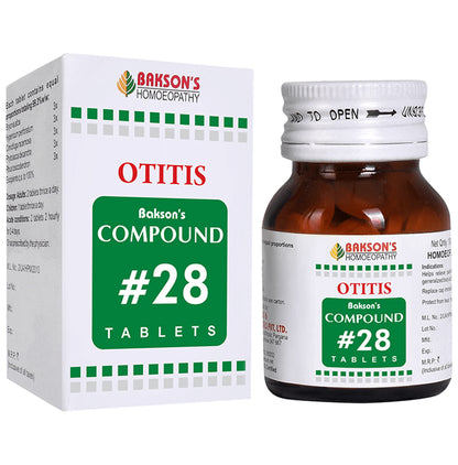Bakson's Homeopathy Compound # 28 Otitis Tablet - Classic Derma