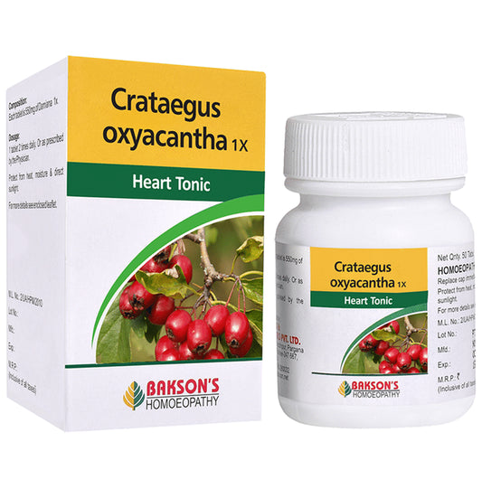 Bakson's Homeopathy Crataegus Oxyacantha 1X - Classic Derma