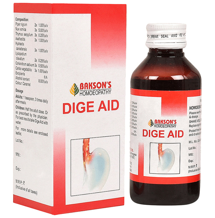 Bakson's Homeopathy Dige Aid Syrup - Classic Derma