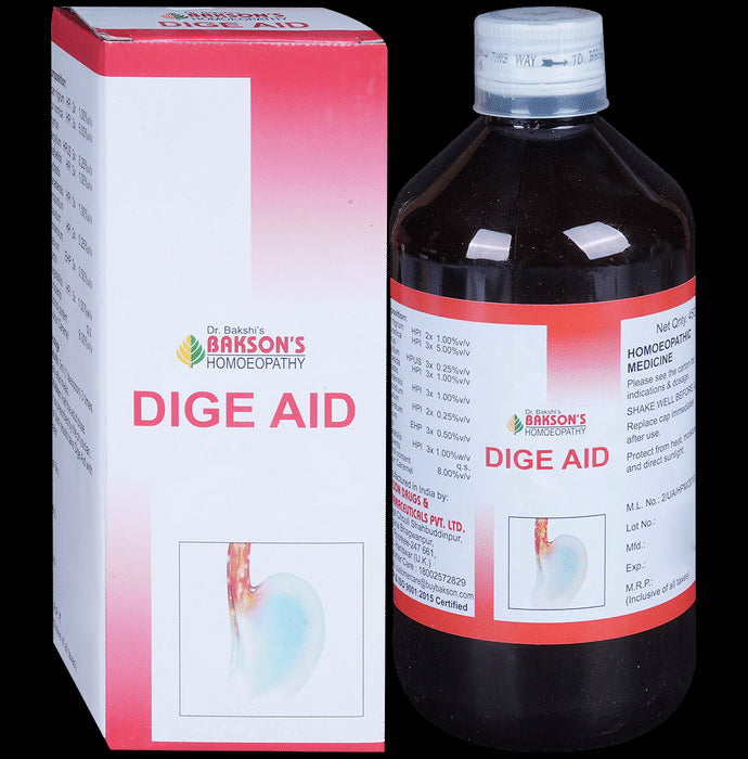 Bakson's Homeopathy Dige Aid Syrup - Classic Derma