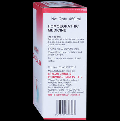 Bakson's Homeopathy Dige Aid Syrup