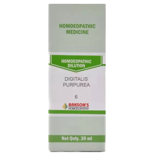 Bakson's Homeopathy Digitalis Purpurea Dilution 6 CH - Classic Derma