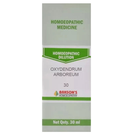 Bakson's Homeopathy Dilution Oxydendrum Arboreum 30 - Classic Derma