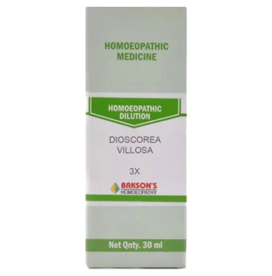 Bakson's Homeopathy Dioscorea villosa Dilution 3X - Classic Derma