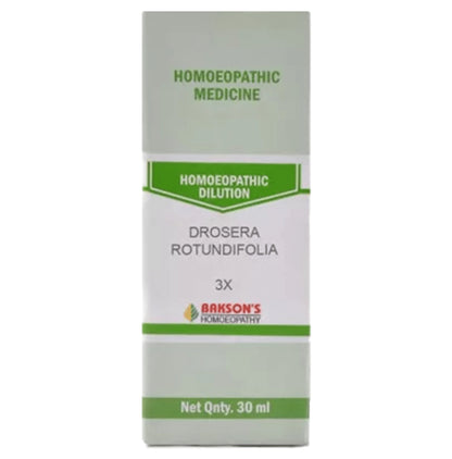 Bakson's Homeopathy Drosera Rotundifolia Dilution 3X - Classic Derma