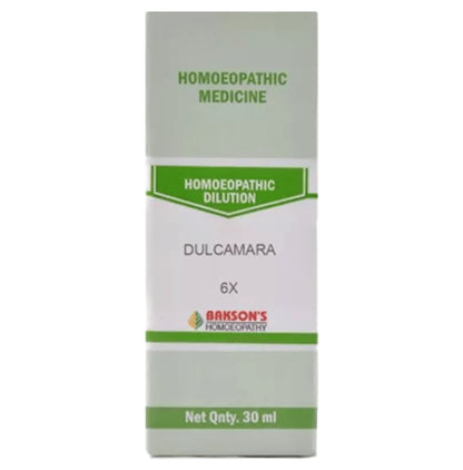 Bakson's Homeopathy Dulcamara Dilution 6X - Classic Derma
