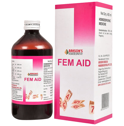 Bakson's Homeopathy Fem Aid Syrup - Classic Derma