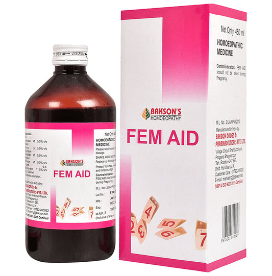 Bakson's Homeopathy Fem Aid Syrup - Classic Derma