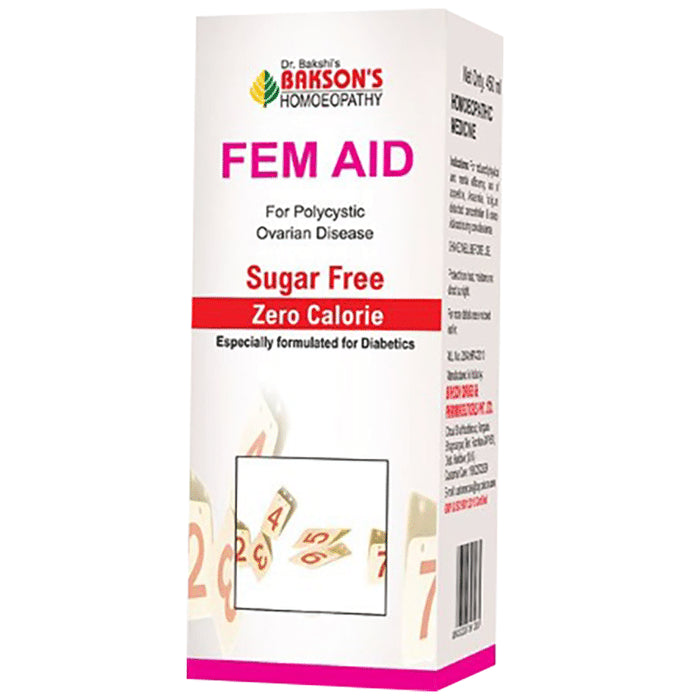 Bakson's Homeopathy Fem Aid Syrup Sugar Free - Classic Derma