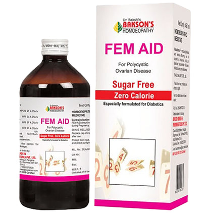 Bakson's Homeopathy Fem Aid Syrup Sugar Free