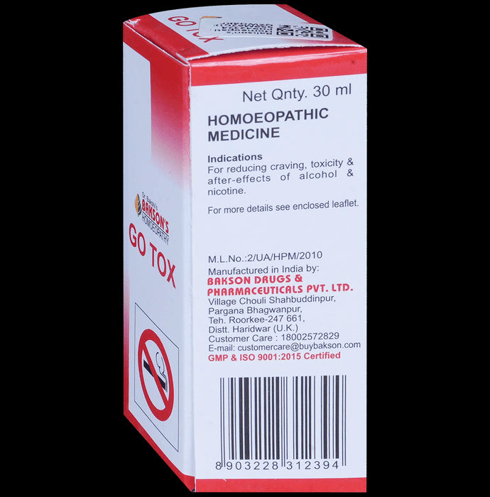 Bakson's Homeopathy Go Tox Drop