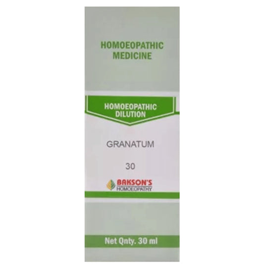 Bakson's Homeopathy Granatum Dilution 30 - Classic Derma