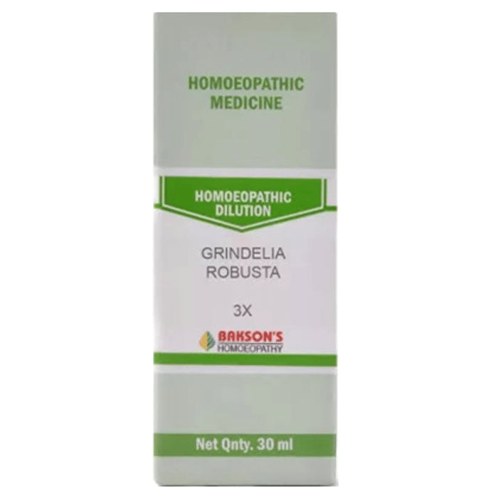 Bakson's Homeopathy Grindelia Robusta Dilution 3X - Classic Derma