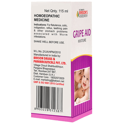 Bakson's Homeopathy Gripe Aid Mixture