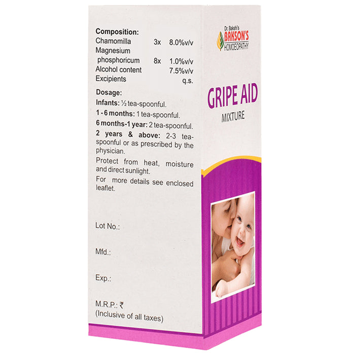 Bakson's Homeopathy Gripe Aid Mixture