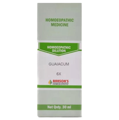 Bakson's Homeopathy Guaiacum Dilution 6X - Classic Derma