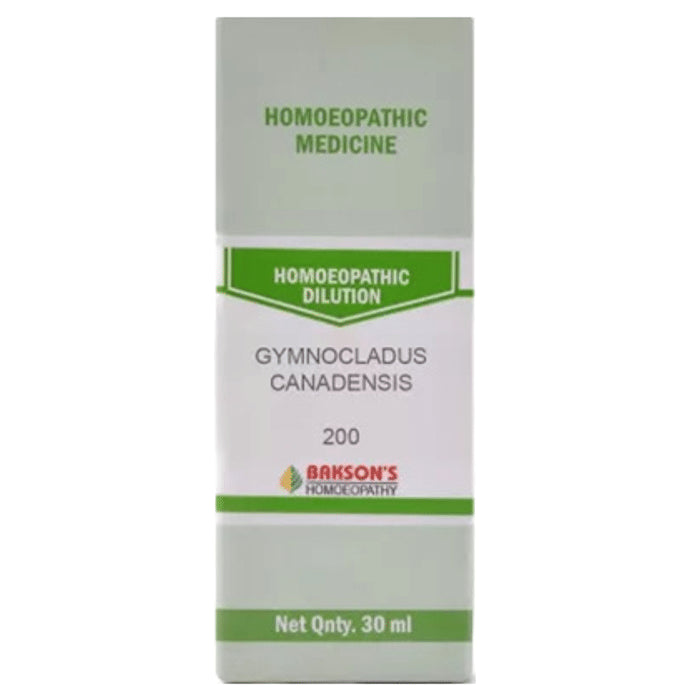 Bakson's Homeopathy Gymnocladus Canadensis Dilution 200 - Classic Derma