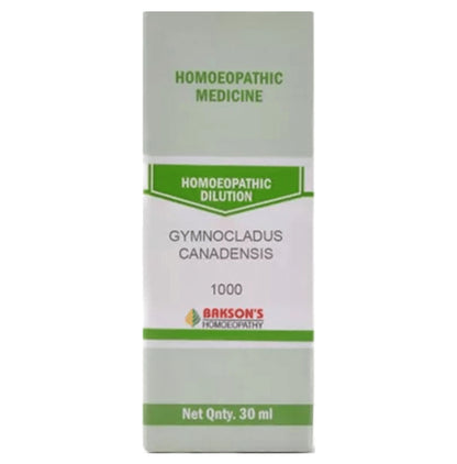 Bakson's Homeopathy Gymnocladus Canadensis Dilution 30 - Classic Derma