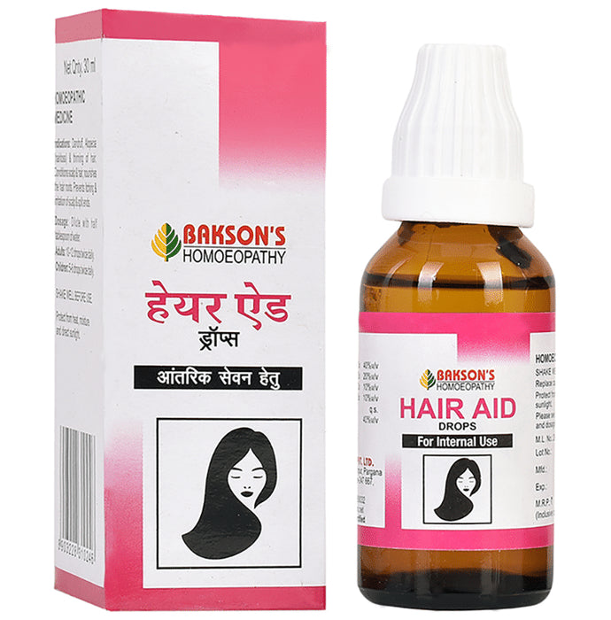 Bakson's Homeopathy Hair Aid Drop for Internal Use - Classic Derma