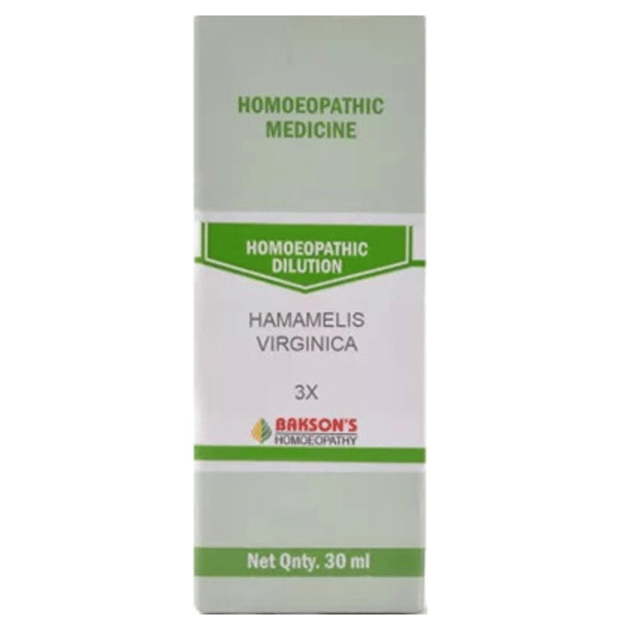 Bakson's Homeopathy Hamamelis Virginica Dilution 3X - Classic Derma