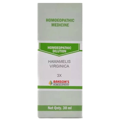 Bakson's Homeopathy Hamamelis Virginica Dilution 3X - Classic Derma