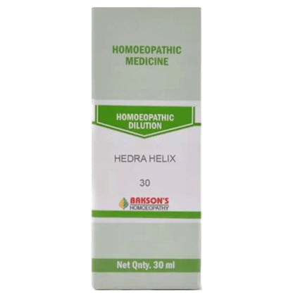 Bakson's Homeopathy Hedra Helix Dilution 30 - Classic Derma