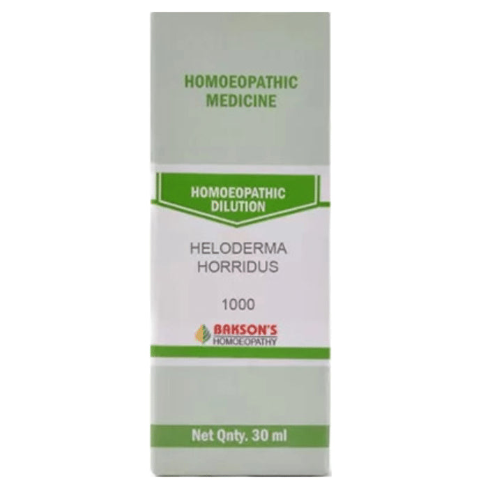 Bakson's Homeopathy Heloderma Horridus Dilution 1000 CH - Classic Derma