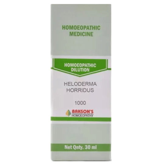Bakson's Homeopathy Heloderma Horridus Dilution 1000 CH - Classic Derma