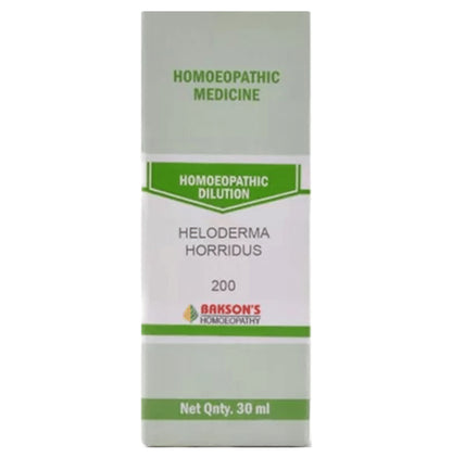 Bakson's Homeopathy Heloderma Horridus Dilution 200 - Classic Derma