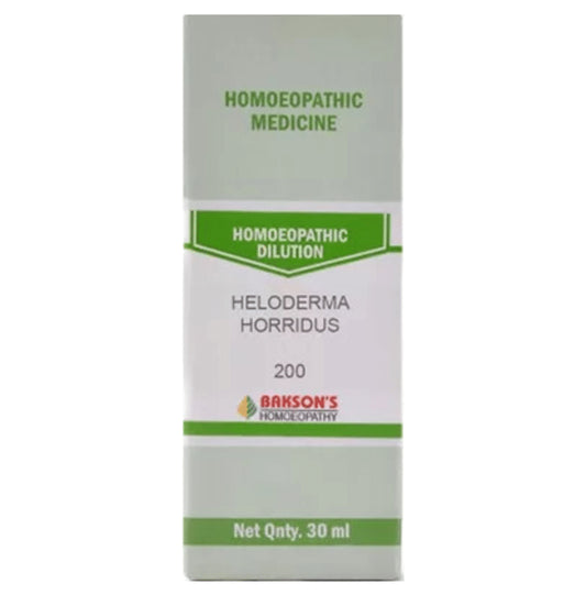 Bakson's Homeopathy Heloderma Horridus Dilution 200 - Classic Derma