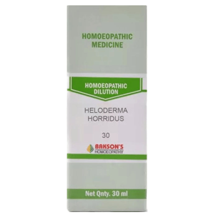Bakson's Homeopathy Heloderma Horridus Dilution 30 - Classic Derma