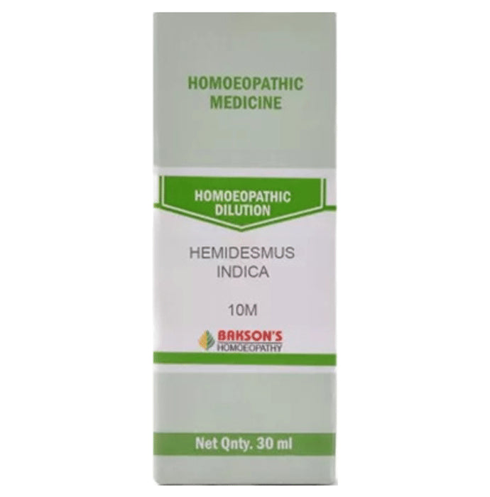 Bakson's Homeopathy Hemidesmus Indica Dilution 10M - Classic Derma