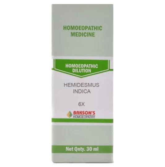Bakson's Homeopathy Hemidesmus Indica Dilution 6X - Classic Derma