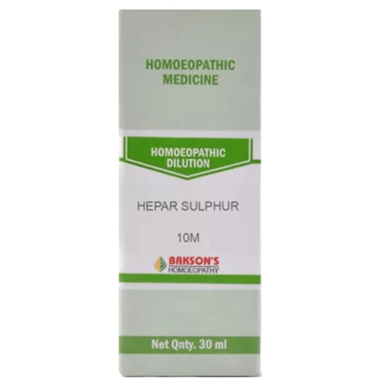 Bakson's Homeopathy Hepar Sulphur Dilution 10M - Classic Derma