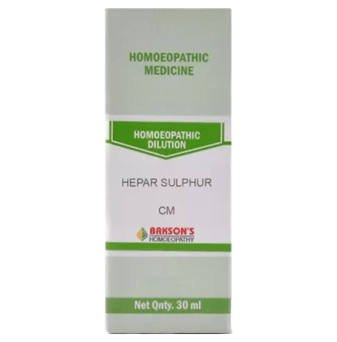 Bakson's Homeopathy Hepar Sulphur Dilution CM - Classic Derma