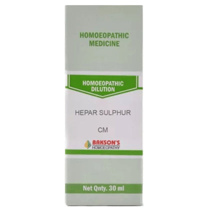 Bakson's Homeopathy Hepar Sulphur Dilution CM - Classic Derma