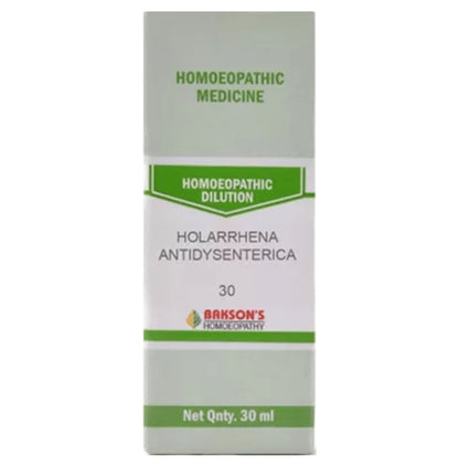 Bakson's Homeopathy Holarrhena Antidysenterica Dilution 30 - Classic Derma