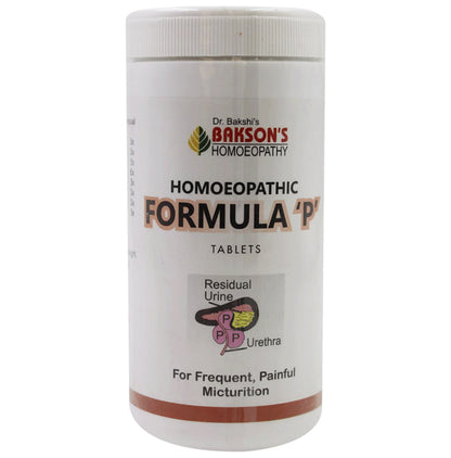 Bakson's Homeopathy Homoeopathic Formula P Tablet - Classic Derma