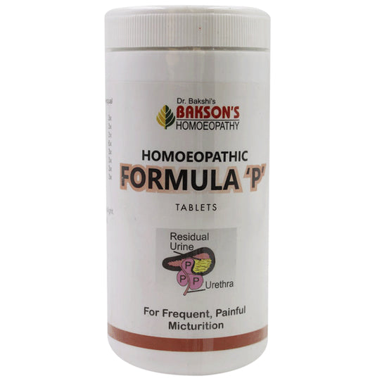 Bakson's Homeopathy Homoeopathic Formula P Tablet - Classic Derma
