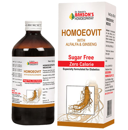 Bakson's Homeopathy Homoeovit Syrup Sugar Free