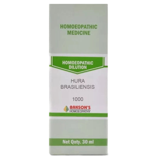 Bakson's Homeopathy Hura Brasiliensis Dilution 1000 CH - Classic Derma