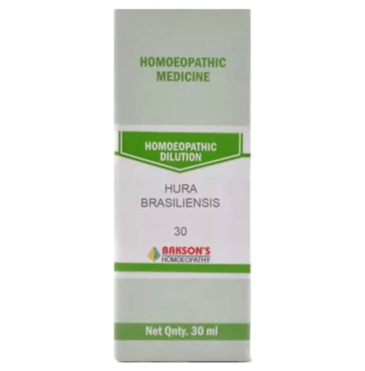 Bakson's Homeopathy Hura Brasiliensis Dilution 30 - Classic Derma