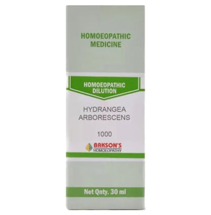 Bakson's Homeopathy Hydrangea Arborescens Dilution 1000 CH - Classic Derma